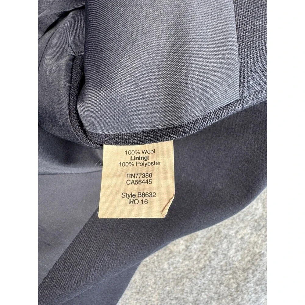 J Crew Voyager Thompson Sport Coat 2 Button Notch Lapel Navy Blue Men's Size 38R